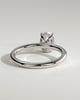 Emma  Oval Solitaire with Hidden Halo - 1ct White Gold