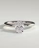 Emma  Oval Solitaire with Hidden Halo - 1ct White Gold