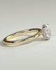 Emma  Oval Solitaire with Hidden Halo - 1ct Yellow Gold/White Gold