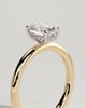 Emma  Oval Solitaire with Hidden Halo - 1ct Yellow Gold/White Gold