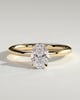 Emma  Oval Solitaire with Hidden Halo - 1ct Yellow Gold