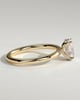 Emma  Oval Solitaire with Hidden Halo - 1ct Yellow Gold