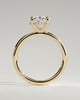 Emma  Oval Solitaire with Hidden Halo - 3ct Yellow Gold