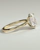 Emma  Oval Solitaire with Hidden Halo - 3ct Yellow Gold