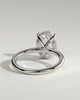 Emma  Oval Solitaire with Hidden Halo - 4ct White Gold