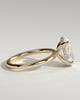 Emma  Oval Solitaire with Hidden Halo - 4ct Yellow Gold