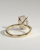 Emma  Oval Solitaire with Hidden Halo - 4ct Yellow Gold