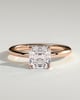 Emmy - 4 Claw Asscher Solitaire - 18k Rose Gold