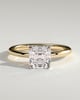 Emmy - 4 Claw Asscher Solitaire - 18k Yellow Gold / 18k White Gold