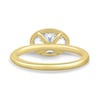 Erin - Bezel Oval East-West Solitaire - 18k Yellow Gold