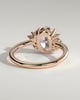 Esther - Oval Solitaire with Tapered Band - 18k Rose Gold