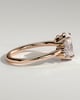 Esther - Oval Solitaire with Tapered Band - 18k Rose Gold