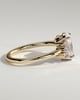 Esther - Oval Solitaire with Tapered Band - 18k Yellow Gold