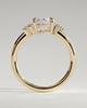 Esther - Oval Solitaire with Tapered Band - 18k Yellow Gold