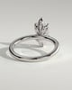 Eve - 6 Claw Marquise Solitaire - 18k White Gold