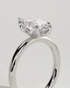 Eve - 6 Claw Marquise Solitaire - 18k White Gold
