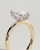 Eve - 6 Claw Marquise Solitaire - 18k Yellow Gold / 18k White Gold
