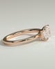 Evelyn  East West Emerald Solitaire - 18k Rose Gold