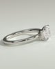 Evelyn  East West Emerald Solitaire - 18k White Gold