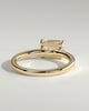 Evelyn  East West Emerald Solitaire - 18k Yellow Gold