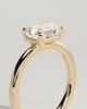 Evelyn  East West Emerald Solitaire - 18k Yellow Gold