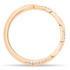 Faith - Twisted Wedding Ring with Pav - 18k Rose Gold