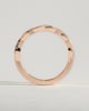 Faith - Two Third Twisted Band with Pave Wedding Ring - 18k Rose Gold
