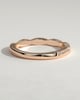 Faith - Two Third Twisted Band with Pave Wedding Ring - 18k Rose Gold