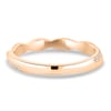 Faith - Twisted Wedding Ring with Pav - 18k Rose Gold