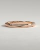 Faith - Two Third Twisted Band with Pave Wedding Ring - 18k Rose Gold