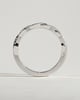 Faith - Two Third Twisted Band with Pave Wedding Ring - 18k White Gold