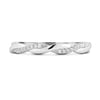 Faith - Twisted Wedding Ring with Pav - 18k White Gold