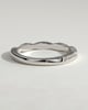 Faith - Two Third Twisted Band with Pave Wedding Ring - 18k White Gold