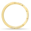 Faith - Twisted Wedding Ring with Pav - 18k Yellow Gold