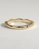 Faith - Two Third Twisted Band with Pave Wedding Ring - 18k Yellow Gold