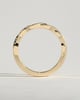 Faith - Two Third Twisted Band with Pave Wedding Ring - 18k Yellow Gold