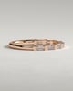 Felicity - Baguette Spaced Accent Stone Wedding Ring - 18k Rose Gold