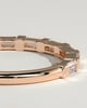 Felicity - Baguette Spaced Accent Stone Wedding Ring - 18k Rose Gold