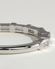 Felicity - Baguette Spaced Accent Stone Wedding Ring - 18k White Gold