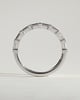 Felicity - Baguette Spaced Accent Stone Wedding Ring - 18k White Gold