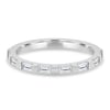Felicity  Baguette Stone Wedding Ring - 18k White Gold