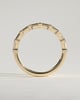 Felicity - Baguette Spaced Accent Stone Wedding Ring - 18k Yellow Gold