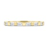 Felicity  Baguette Stone Wedding Ring - 18k Yellow Gold