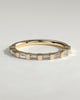 Felicity - Baguette Spaced Accent Stone Wedding Ring - 18k Yellow Gold