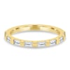 Felicity  Baguette Stone Wedding Ring - 18k Yellow Gold