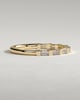 Felicity - Baguette Spaced Accent Stone Wedding Ring - 18k Yellow Gold