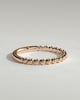 Fleur -  Beaded Band Wedding Ring - 18k Rose Gold