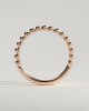 Fleur -  Beaded Band Wedding Ring - 18k Rose Gold