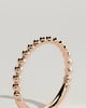 Fleur -  Beaded Band Wedding Ring - 18k Rose Gold