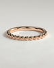Fleur -  Beaded Band Wedding Ring - 18k Rose Gold